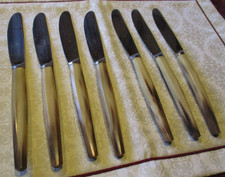 7 ALTE MESSER * TAFELMESSER / BUTTERMESSER * KOMET INOX *