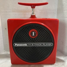 Panasonic Red Dynamite TNT Portable 8-Track Player RQ-830S No Cord Tested Works