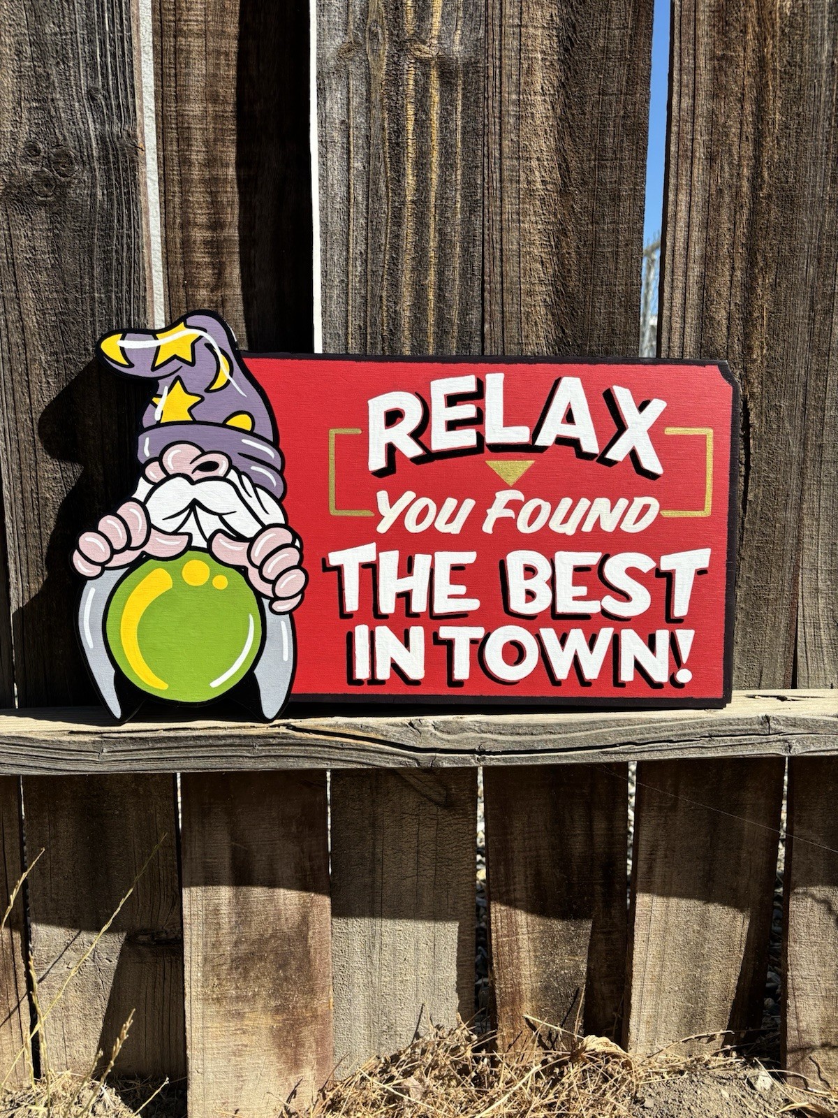 Hand painted Tattoo Shop Sign Signwriting Wizard Best In Town Shop Sign Wood