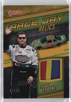 2022 Donruss NASCAR Race Day Relics Holo Gold 23/25 Bobby Labonte HOF 0e0p