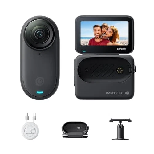 Insta360 GO 3S - 128 GB Negro 4K Pequeรฑa Cรกmara Portรกtil de Vlogging Manos Libres POVs-
