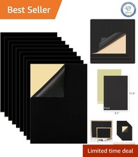 Crafty 10PCS A4 Black Self-Adhesive Felt - Peel  Stick for Easy Application