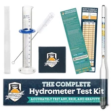Fermentaholics Hydrometer Kit - Hydrometer and Glass Test Jar - Monitor ABV
