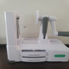 Spiralizer 3 Blade Spiral Slicer Vegetables Fruits - White - NIB