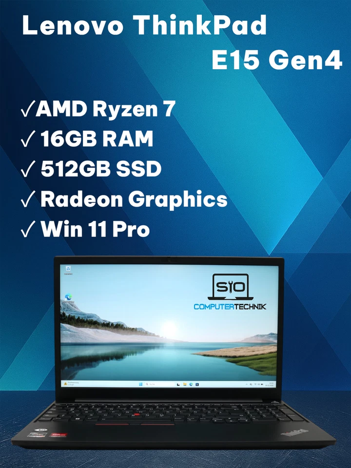Lenovo ThinkPad E15 G4 · Ryzen 7 5825U · 16GB · 512GB, Foto 1 von 5