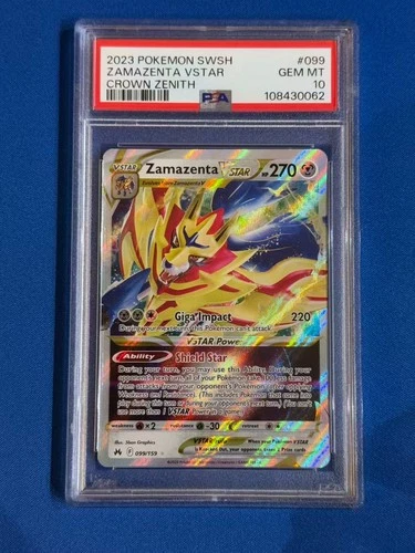 2023 Pokemon Zamazenta VSTAR #099 Crown Zenith PSA 10 Gem Mint