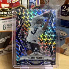 2025 Panini Phoenix - George Pickens #2 Silver Pyramids Cowboys NM FOOTBALL CARD