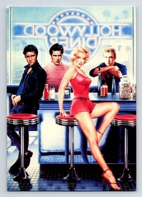Kunst: Hollywood Diner, Elvis, Brando, James Dean & Marilyn Monroe. Von Syd Brak.