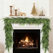 6ft Christmas Norfolk Pine GarlandPcs Artificial Christmas Greenery Garland 2