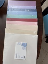 CREATIVE MEMORIES 12x12 SHIMMER CARDSTOCK Lot-10 Packs Different Shades New
