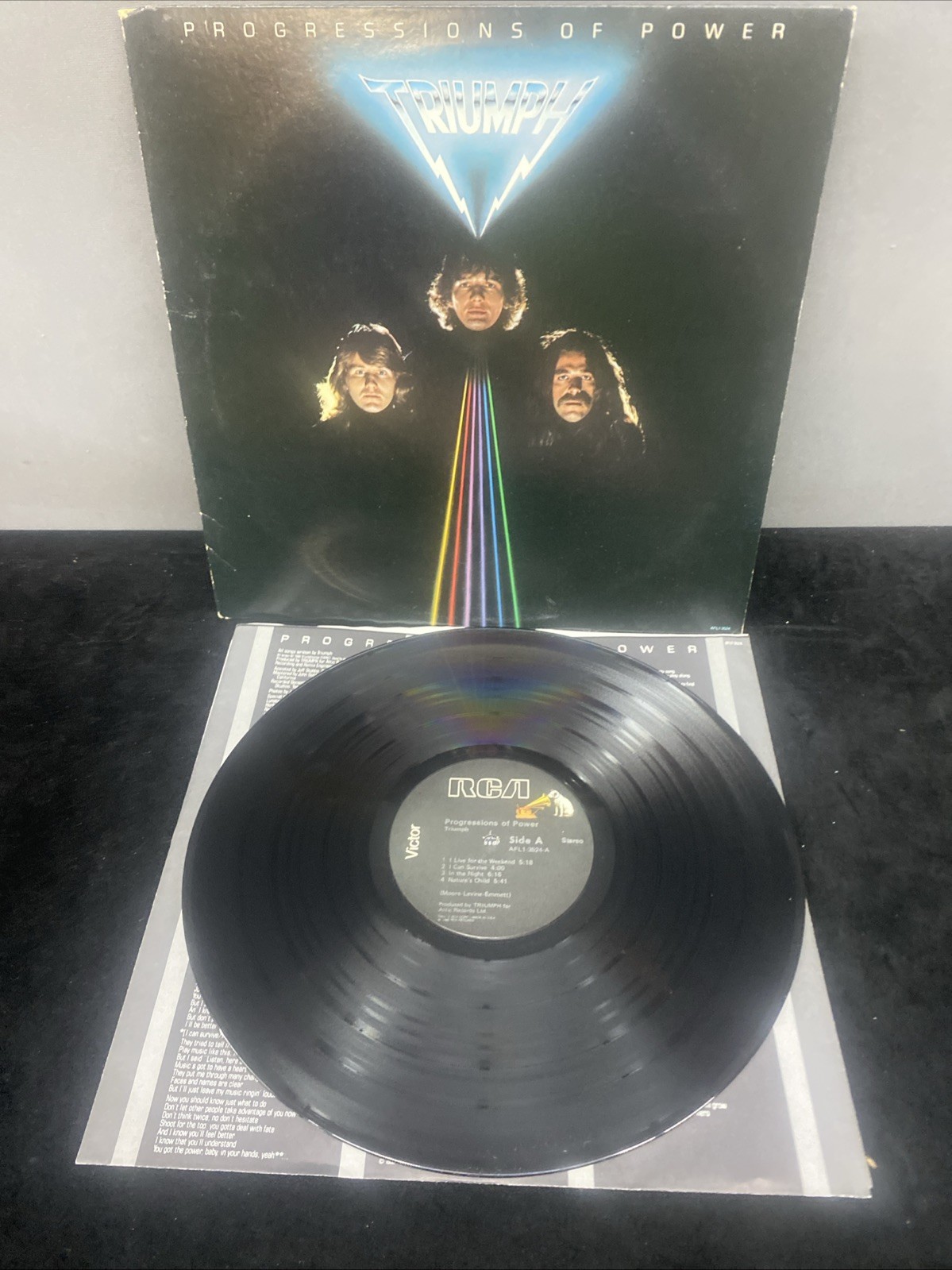 Triumph - Progressions of Power 1980 RCA AFL1-3524 Stereo Vinyl LP VG EX