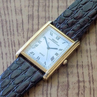 Seiko Spirit 5S21-5A00 Vintage Quartz Watch 34.5mm Used with
