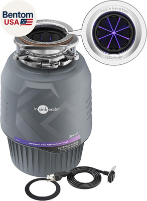   INSINKERATOR Evolution .75HP LED Garbage Disposal, Advanced Series Continuous
