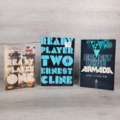 Ernest Cline Lot of 3 Ready Player One Two Armada Hardcover Paperback Books