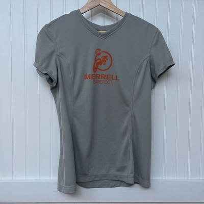 Merrell Basic Workout Tee NWT Gorpcore Gray Wicking Up Activewear Outdoor Women