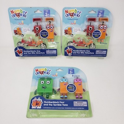Number Blocks Toys Lot of 3 (NEW/SEALED, Bike Adventure, Terrible Twos)