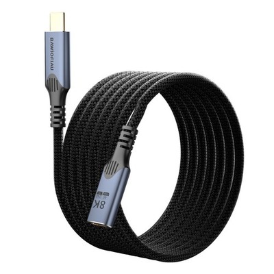 10 FT USB C To USB C Extension Cable Thunderbolt 4 40gbps 240W Fast Charging