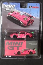 MINI GT #872 - PINK - PORSCHE 911 GT3 R#80 2023 IMSA VIRginia ROXY AO RACING
