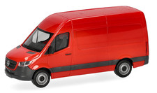 HERPA,MERCEDES BENZ Sprinter 2018 high-roof red, 1/87, HER093811-002