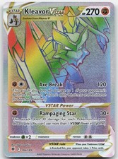 Kleavor VSTAR 196/189 Rainbow Rare Astral Radiance Pokemon Holo Near Mint on eBay