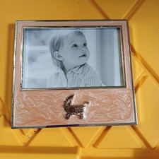 Sheffield Baby Photo Frame Creamy Swirls holds 4 by 6 in. photo