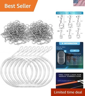 158 Pcs Complete Fly Fishing Tackle Kit: 150 Stainless Steel Snaps & 8 Leaders