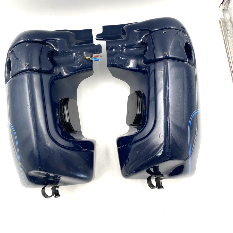 OEM Harley 58683-89B carenagem listra azul abaixa caixa de luvas par 83-13 Touring - Imagem 4 de 4