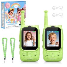 Audio/Video Walkie Talkies, 2 Pack Rechargeable Walkie Talkies for with 2    S...