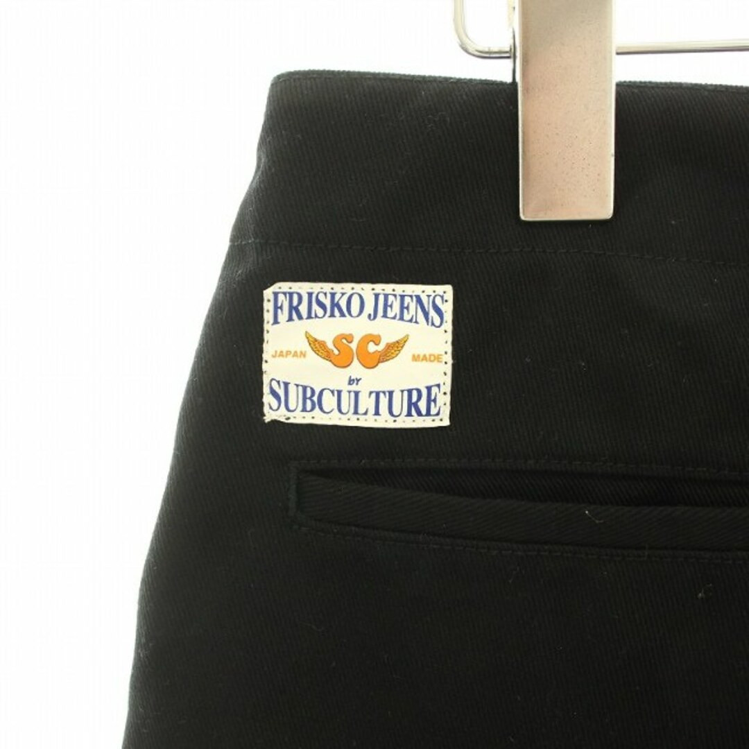 SUBCULTURE FRISKO WORK PANTS ZIP FLY 1 S BLACK YT Used SUBCULTURE FRISKO WORK PANTS ZIP FLY 1 S BLACK YT Used