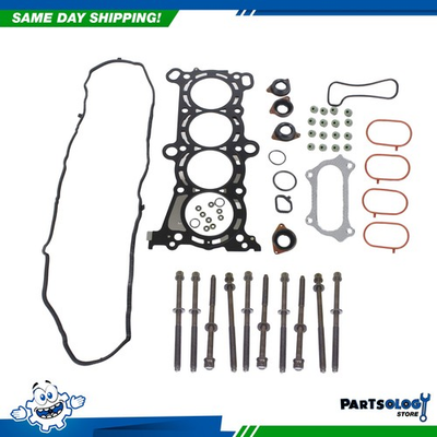 #ad DNJ HGB4306 Cylinder Head Set with Head Bolt Kit For 13 19 Honda Accord 2.4L $151.99