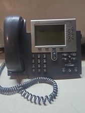 Cisco CP-7962G IP Desk Phone Handset Cord Dark Spot LCD Untested Parts Repair