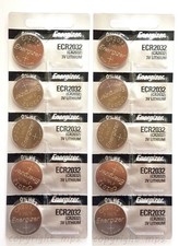 10 FRESH Genuine Energizer CR2032 ECR2032 3V Coin Button Batteries