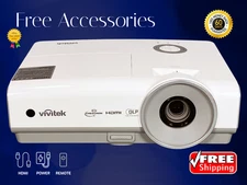 Vivitek D859 DLP Projector for Meetings 3600 Lumens 3D 2160p w/ Remote & Cables✨