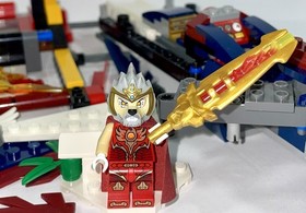 LEGO Chima Minifigure Lagravis Fire 70142 +Eris Fire Eagle Flyer Misc Parts