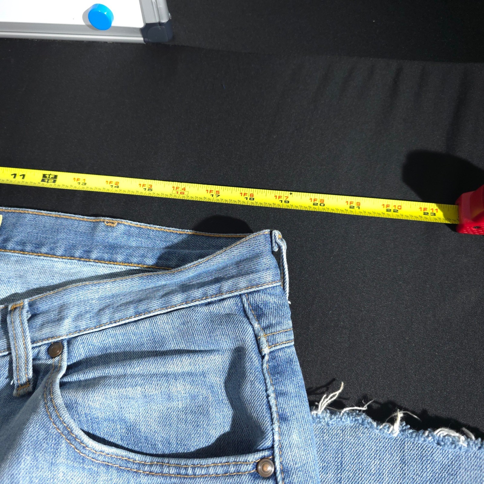 Wrangler Jeans Mens 38x32 Light Wash Distressed Denim 20X Bootcut Casual Cowboy