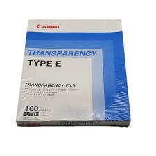Canon Transparency Film Type E 100 Sheets 8.5x11 Letter Sealed OEM Copier
