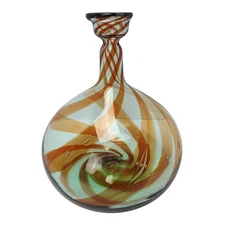 Blenko Art Glass No. 828M (medium) Balloons Vase Swirl MCM 80s