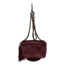 Chanel Mini Matelasse Fringe Shoulder Bag RED y1 1208