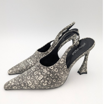#ad Jeffrey Campbell Creativity Slingback Pump Black White Lizard Size US9.5 EU41 $29.00