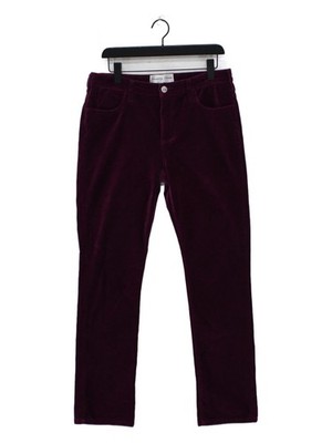 Tolle Damen Damen Hose W 32 in lila Baumwolle mit Elasthan gerade Chino