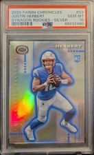 2020 Panini Chronicles Dynagon Rookies D-3 Justin Herbert Dynagon Rookies PSA 10
