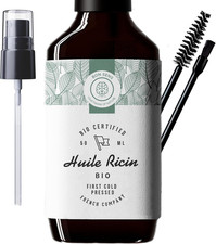 50Ml Huile De Ricin Bio, Pressée À Froid, Pure - Soin 100% Naturel Stimule Et Fo