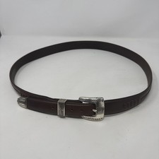 Onyx By Brighton Men's Southwest Leather Belt Concho Brown Size 42