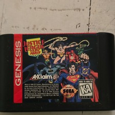 Sega Genesis Justice League Task Force by Acclaim Game Cartridge