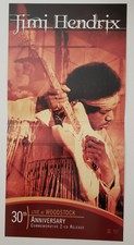 Jimi Hendrix Live at Woodstock 30th Anniversary commemorative artwork 1999