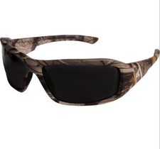 Edge Eyewear XB116CF Brazeau Wraparound Safety Glasses Smoke Lens Camo Frame