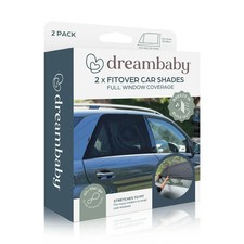 Fitover Car Window Sun Shades for Baby Stretchable Window Covers- 2 Pack, Black