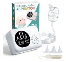 Baby/ New Born Nasal Aspirator Electric Nose Sucker 9 Levels Suction 3 Silicone