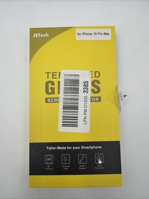 JETech Screen Protector for iPhone 15 Pro / 16 Pro Max