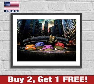 Teenage Mutant Ninja Turtles 1990 Movie Poster 18'' x 24'' Print TMNT Live Action
